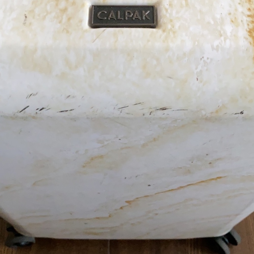 CALPAK Medium Yellow Marble Suitcase